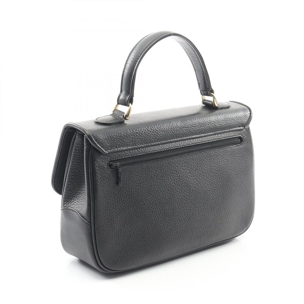 Burberry Black Black Shadow Horse Leather Handbag